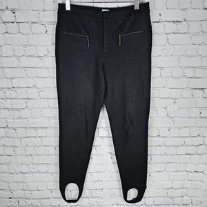 STEFANEL | high waist stretch stirrup career pants